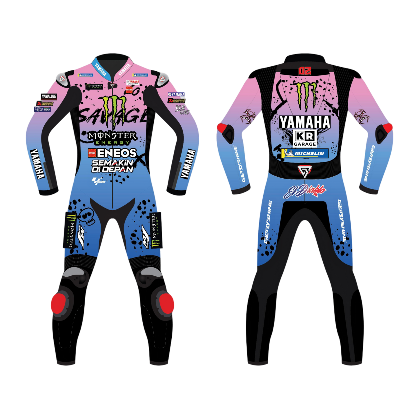 Traje de Moto Fabio Quartararo - Le Mans 2024