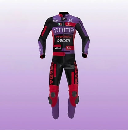  Motorcycle Racing Suit Jorge Martin Ducati PRAMAC 2024 | MotoGP