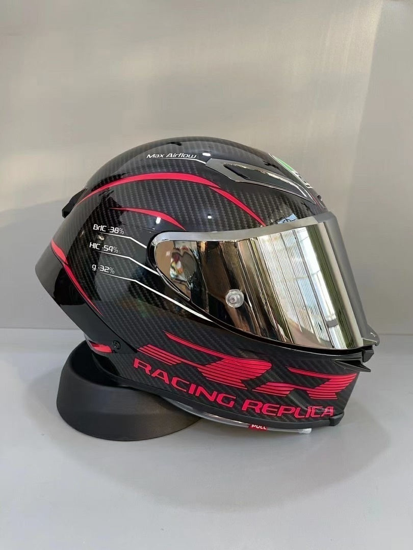 Casco Style AGV PERFORMANCE CARBON/RED