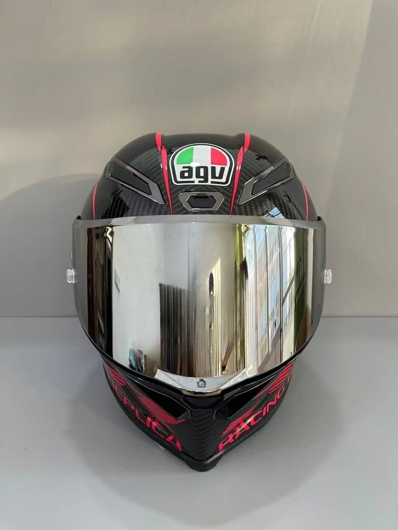 Casco Style AGV PERFORMANCE CARBON/RED