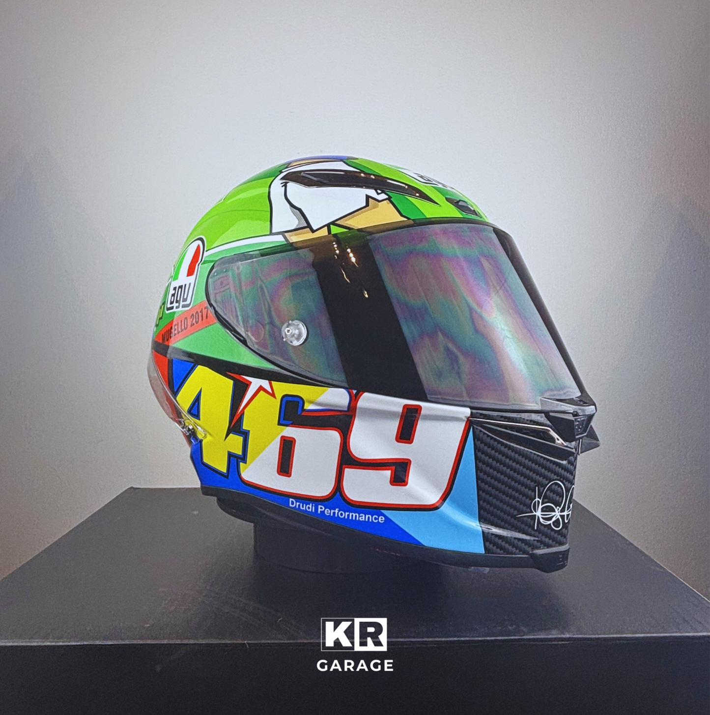 Helm Stil Valentino Rossi (VR46) – Mugello 2017