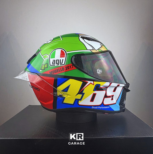 Valentino Rossi (VR46) Style Helmet - Mugello 2017