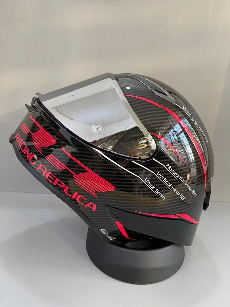 Casco Style AGV PERFORMANCE CARBON/RED