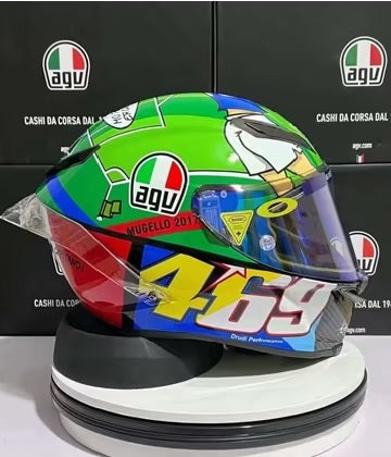 Helm Stil AGV Valentino Rossi (VR46) – Mugello 2017