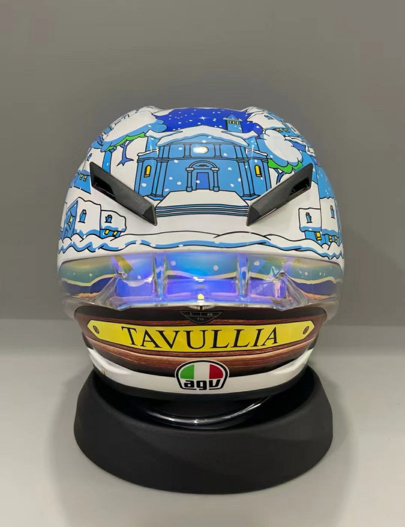 Casque style AGV Valentino Rossi (VR46) - Winter Test 2017