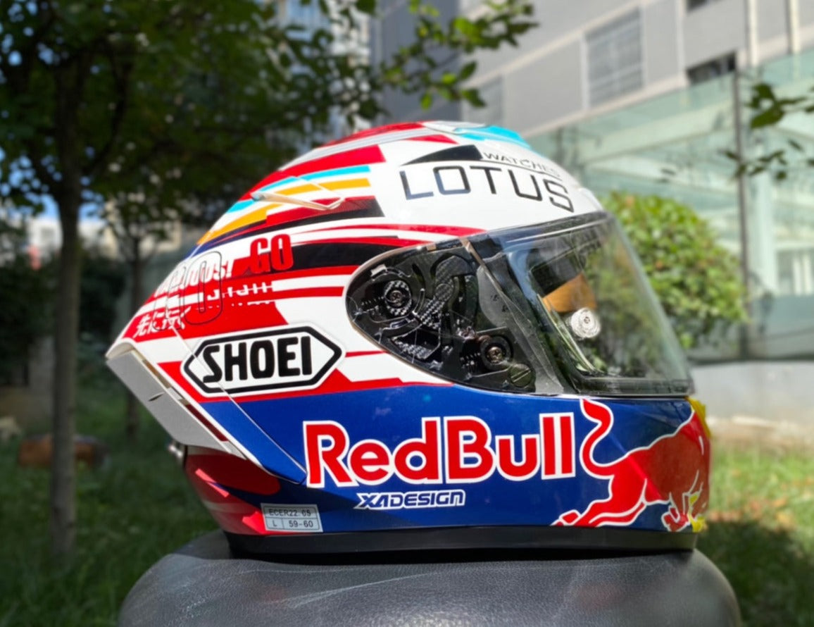 Casco Style SHOEI Redbull Marc Márquez LOTUS