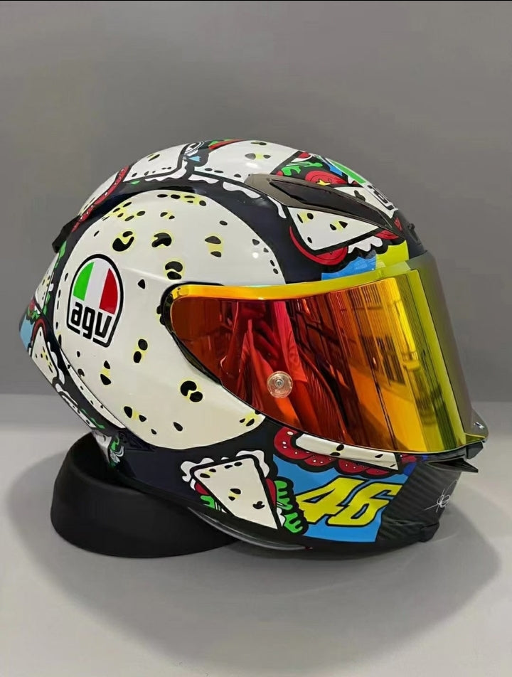 Helm Stil AGV Valentino-Rossi (VR46) – Menu Misano 2019