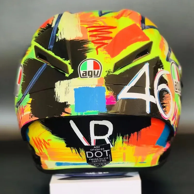 Casque style AGV Valentino Rossi (VR46) - Winter Test 2019